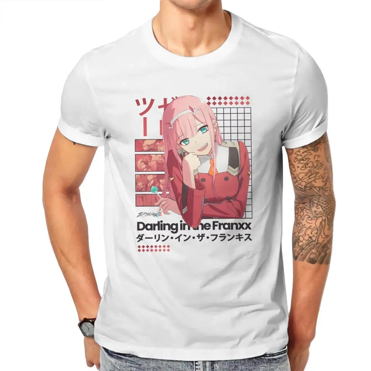 Zero Two 002 Darling in the Franxx T-Shirt for Men Casual 100% Cotton Tee Shirt Crewneck Short Sleeve T Shirt Printing Clothes
Zero Two 002 Darling in the Franxx T-Shirt for Men Casual 100% Cotton Tee Shirt Crewneck Short Sleeve T Shirt Printing Clothes