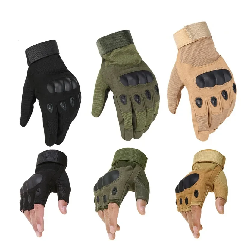 

Outdoor Tactical Army Fingerless Gloves Hard Knuckle Paintball Airsoft Hunting Combat Riding Hiking Military Half Finger Gloves