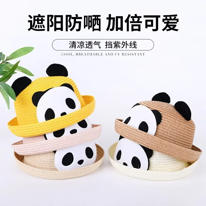 New Sun Protection Children's Straw Hat Summer Panda Cartoon Shade Outdoor Fashion Travel Baby Family Sun Hat
New Sun Protection Children's Straw Hat Summer Panda Cartoon Shade Outdoor Fashion Travel Baby Family Sun Hat