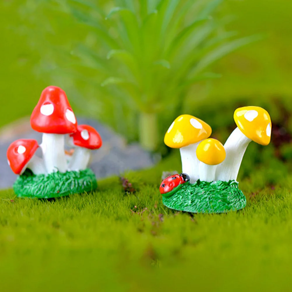 4pcs Mini Garden Mushroom Decor Resin Craft Mushroom Microlandscape Mushroom Adorn
4pcs Mini Garden Mushroom Decor Resin Craft Mushroom Microlandscape Mushroom Adorn