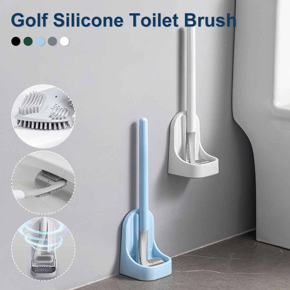 Silicone Toilet Brush Long Handled Toilet Cleaning Brush With Holder Wall-Mounted Toilet Bowl Brush Household Cleaning Tools
Silicone Toilet Brush Long Handled Toilet Cleaning Brush With Holder Wall-Mounted Toilet Bowl Brush Household Cleaning Tools