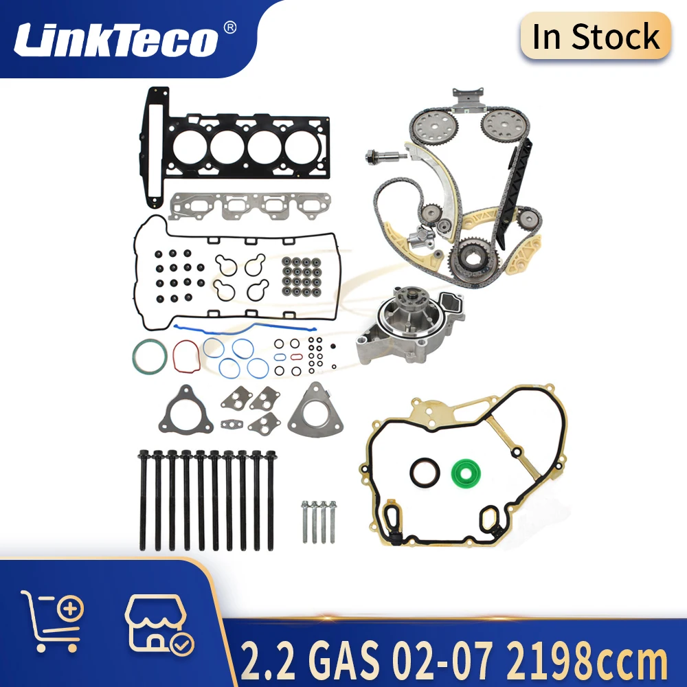 Engine Parts Timing Chain Cylinder Head Water Pump Gasket Seal Set Kit 2.2 L GAS 02-07 For CHEVROLET OLDSMOBILE PONTIAC SATURN
Engine Parts Timing Chain Cylinder Head Water Pump Gasket Seal Set Kit 2.2 L GAS 02-07 For CHEVROLET OLDSMOBILE PONTIAC SATURN