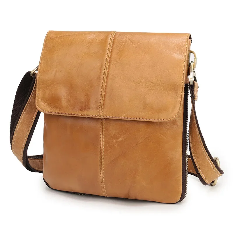 New Genuine Leather Shoulder Vintage Cowhide Male Crossbody Casual Flip Men's Messenger Bag
New Genuine Leather Shoulder Vintage Cowhide Male Crossbody Casual Flip Men's Messenger Bag