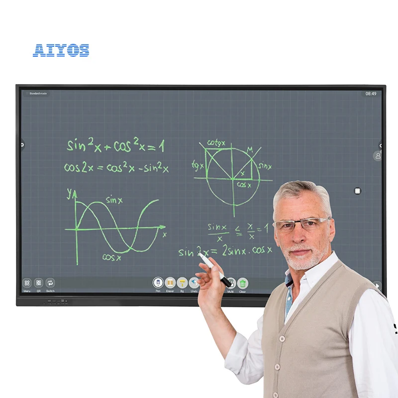 

55 65 75 86 98 Inch Android OPS Wireless Screen Projector Electronic Whiteboard Digital Whiteboard Smart Board for Education