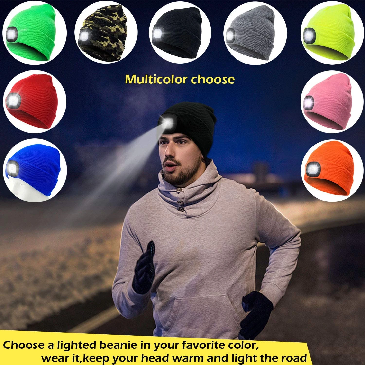 4 LED Lighted Cap Warm Beanies Hands Free Battery Type Knitted Fishing Running Beanie Hat Headlight Camping Caps Lighted Hats
4 LED Lighted Cap Warm Beanies Hands Free Battery Type Knitted Fishing Running Beanie Hat Headlight Camping Caps Lighted Hats