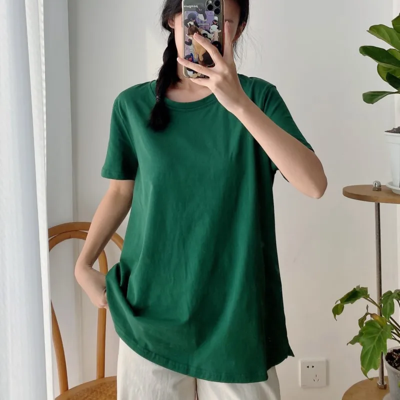 Johnature Solid Color Casual Women T-Shirts 2023 Summer New Simple O-neck Pullover All Match Loose 3 Colors Female Tops
Johnature Solid Color Casual Women T-Shirts 2023 Summer New Simple O-neck Pullover All Match Loose 3 Colors Female Tops