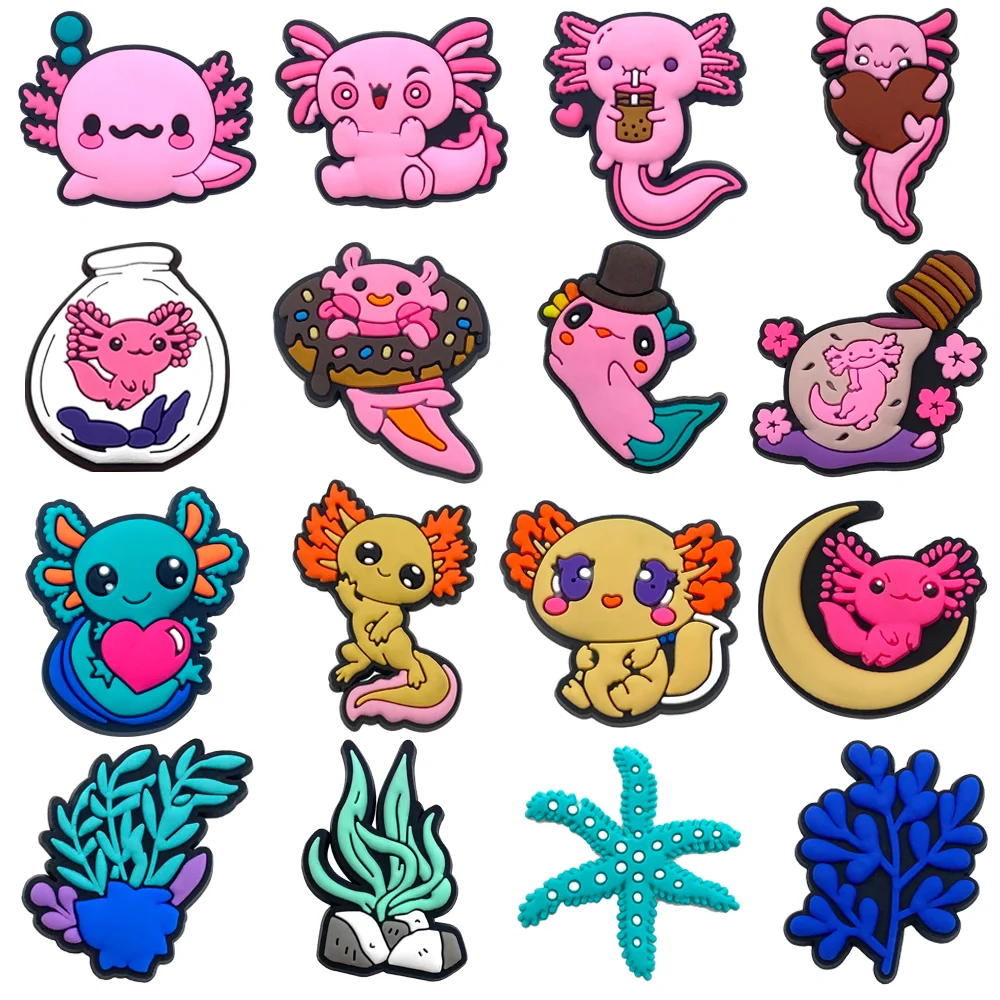 16Pcs/Set New Arrivals Animal Salamander Series Shoe Charms Cartoon PVC Shoe Decoration For Shoe Buckle Gift Shoe Accessories
16Pcs/Set New Arrivals Animal Salamander Series Shoe Charms Cartoon PVC Shoe Decoration For Shoe Buckle Gift Shoe Accessories