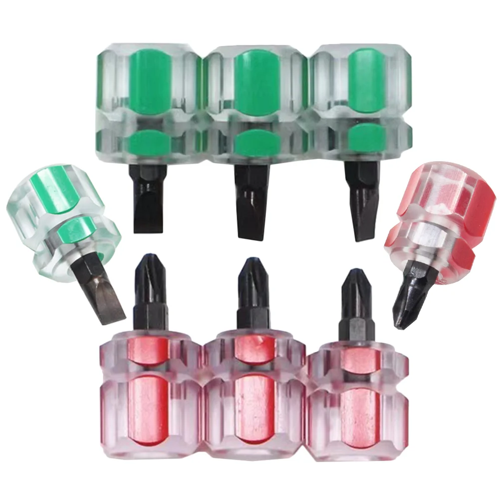 8 Pcs Mini Screwdriver Short Handle Portable Flat Heads Tools for Cross Repair Plastic
8 Pcs Mini Screwdriver Short Handle Portable Flat Heads Tools for Cross Repair Plastic