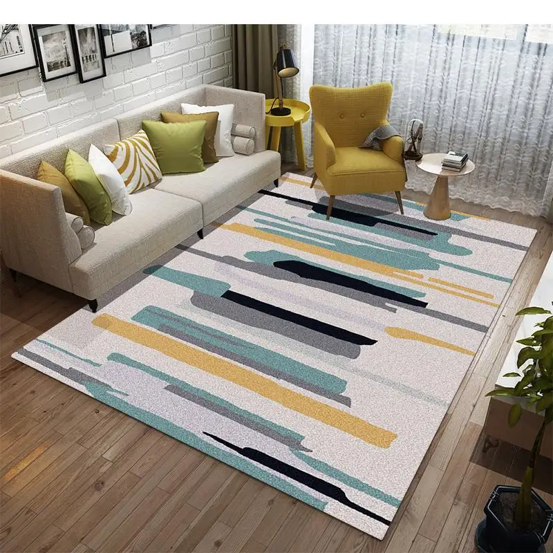

3D prints living room sofa coffee table Rug Bedroom study modern geometric rectangular carpet Doormat Kitchen bathroom mat rugs