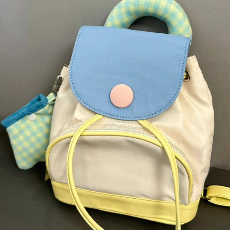 Xiuya Sweet Cute Women Fashion Backpack College Style Color Blocking Nylon Shoulder Bag Large Capacity Casual Designer Handbag
Xiuya Sweet Cute Women Fashion Backpack College Style Color Blocking Nylon Shoulder Bag Large Capacity Casual Designer Handbag