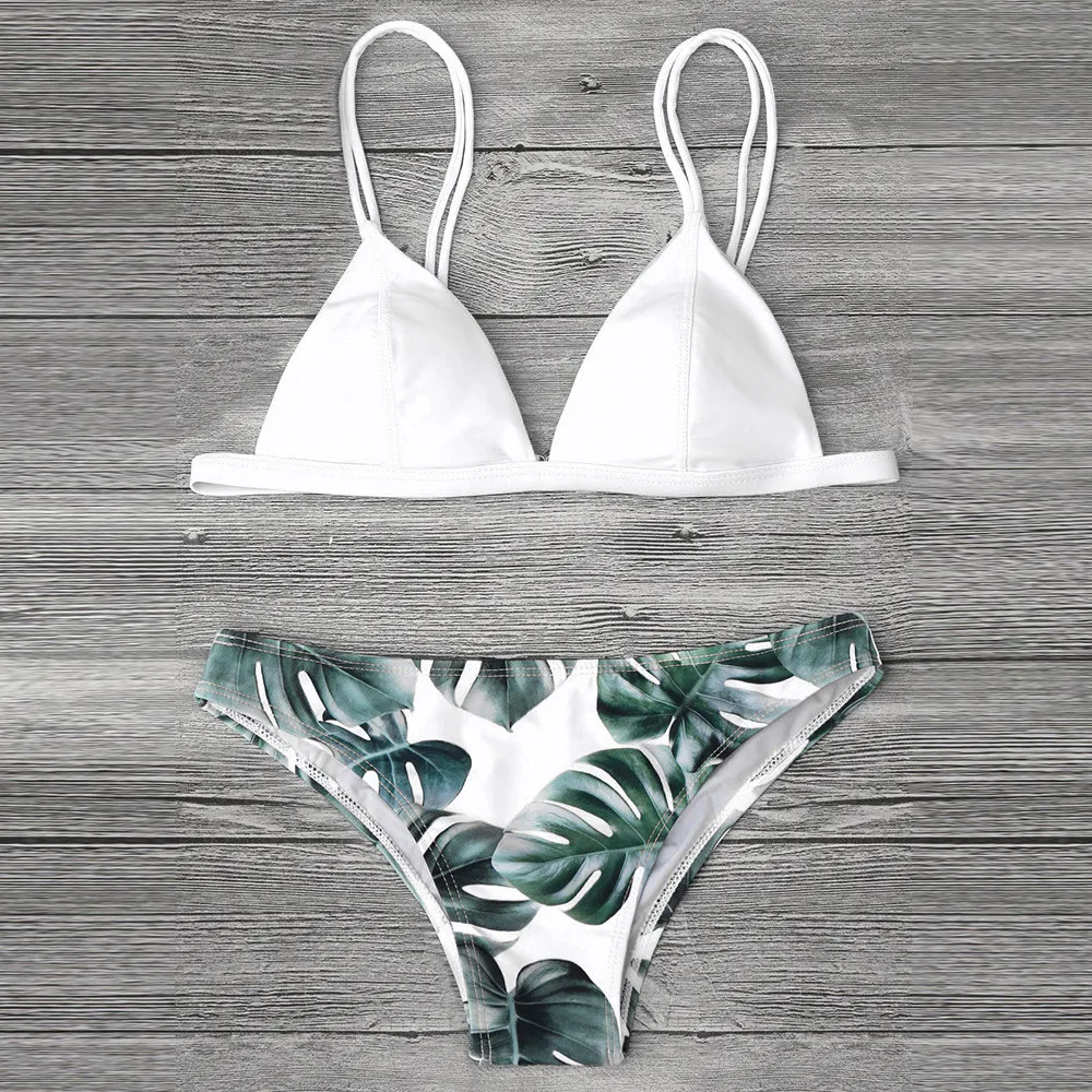 Women Bikini Summer Push-Up Swimsuit Padded Swimwear Beachwear Bathing Set Leaves Print Swimwears Womens Bathing Set
Women Bikini Summer Push-Up Swimsuit Padded Swimwear Beachwear Bathing Set Leaves Print Swimwears Womens Bathing Set