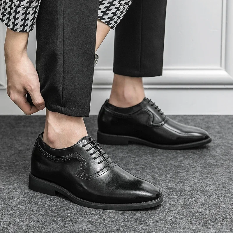 Brogues Leather Loafers Men Design Moccasin Fashion Slip On Oxford Flat Casual Men Shoes Adult Male Footwear Handmade Boat Shoes
Brogues Leather Loafers Men Design Moccasin Fashion Slip On Oxford Flat Casual Men Shoes Adult Male Footwear Handmade Boat Shoes
