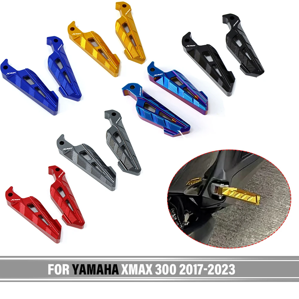 

For Yamaha XMAX300 NMAX155 TMAX530 TMAX560 Motorcycle Rear pedal Passenger Footrest CNC Rear Foot Pegs Pedal Accessories Parts