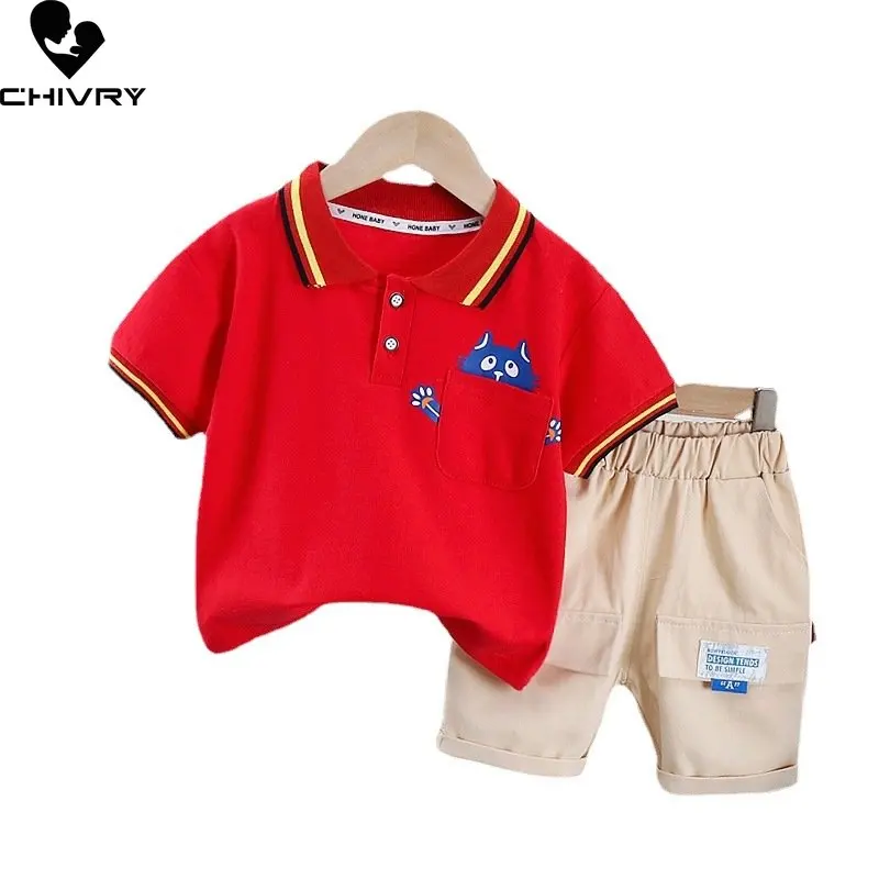 Boys Summer Clothing Suit New 2023 Baby Boy Short Sleeve Striped Lapel Cartoon Cat T-shirt Tops with Shorts Kids Clothes Sets
Boys Summer Clothing Suit New 2023 Baby Boy Short Sleeve Striped Lapel Cartoon Cat T-shirt Tops with Shorts Kids Clothes Sets
