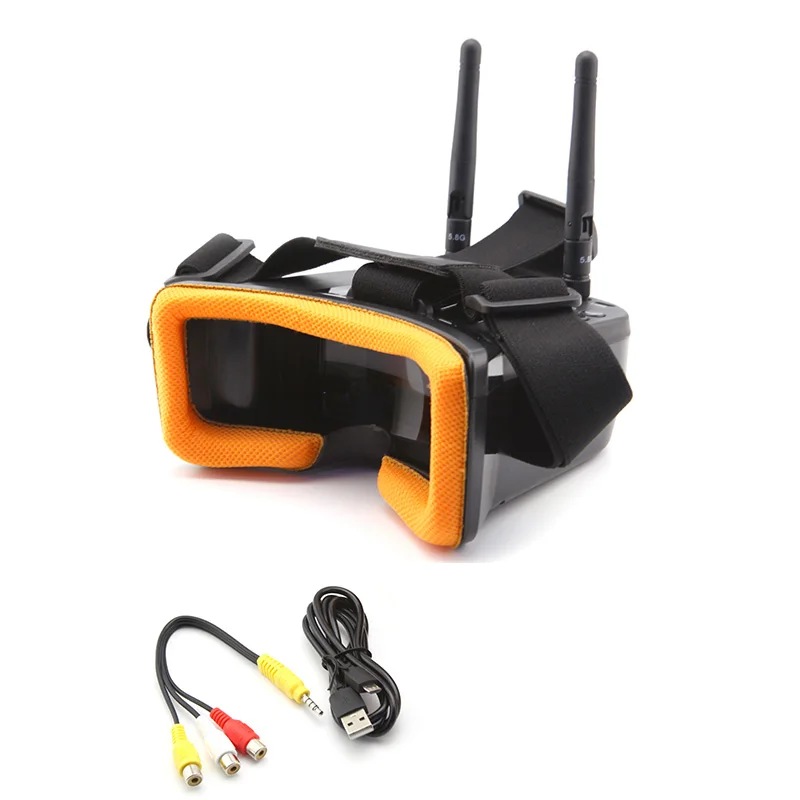 

ZK40 5.8G 40CH Dual Antennas FPV Goggles Monitor Video Glasses Headset HD W/ 25mW transmitter fpv camera + Osd for Racing Drone