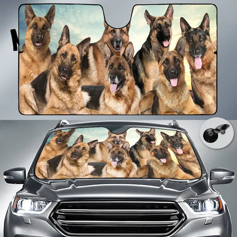 German Shepherd Family Car Sunshade, Shepherd Lover, Shepherd Car Sun Protector, Cute Car Accessory, Shepherd Sun Protector, Dog
German Shepherd Family Car Sunshade, Shepherd Lover, Shepherd Car Sun Protector, Cute Car Accessory, Shepherd Sun Protector, Dog
