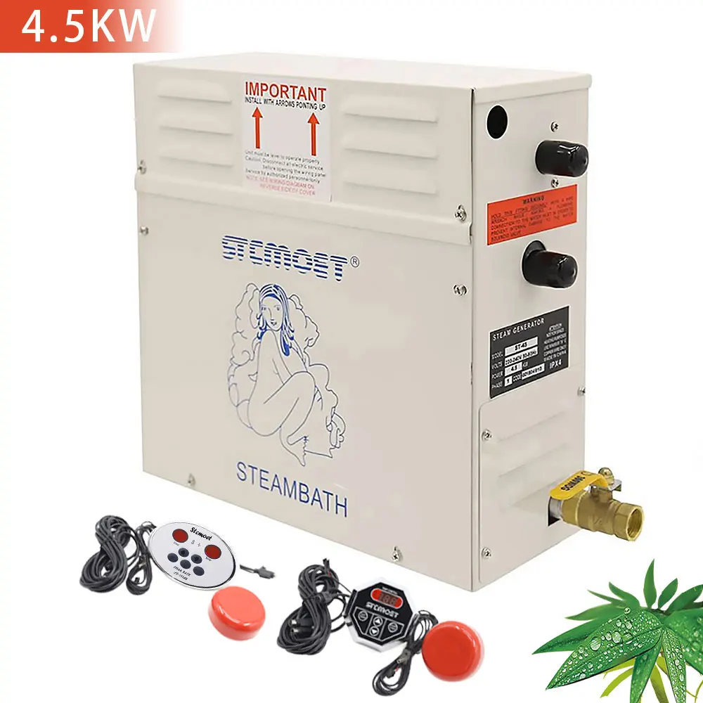 Steam Generator 220V/380V For Sauna Room Shower Power 3-18KW Home Steam Maker Machine Sauna Bath SPA Digital Controller
Steam Generator 220V/380V For Sauna Room Shower Power 3-18KW Home Steam Maker Machine Sauna Bath SPA Digital Controller