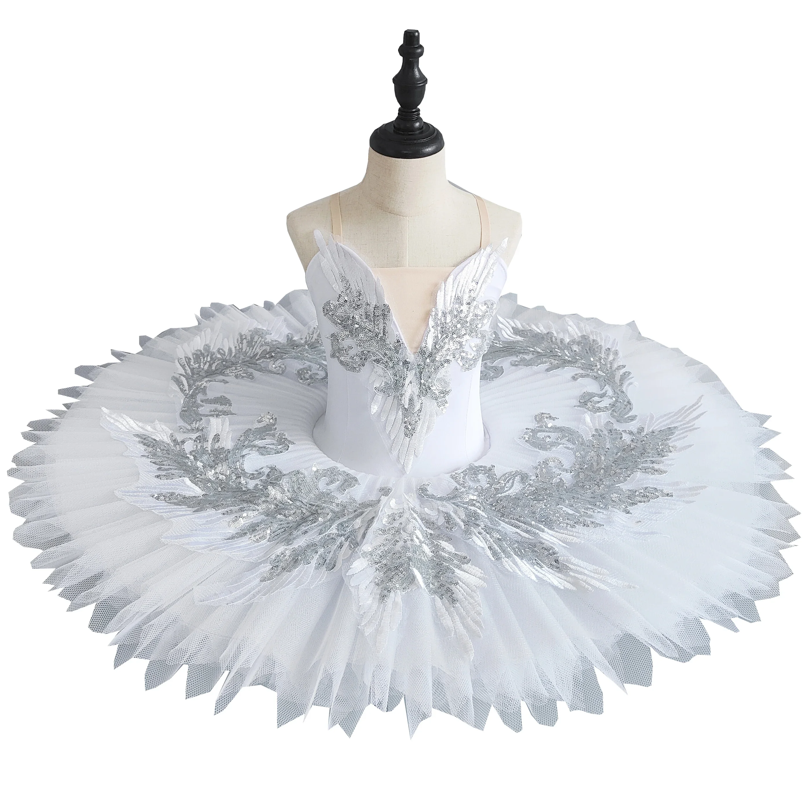 

Ballet Tutu White Swan Lake Pancake Tutu Ballerina Party Dance Costumes Ballet Dress Girls Women Adult Kids Professional