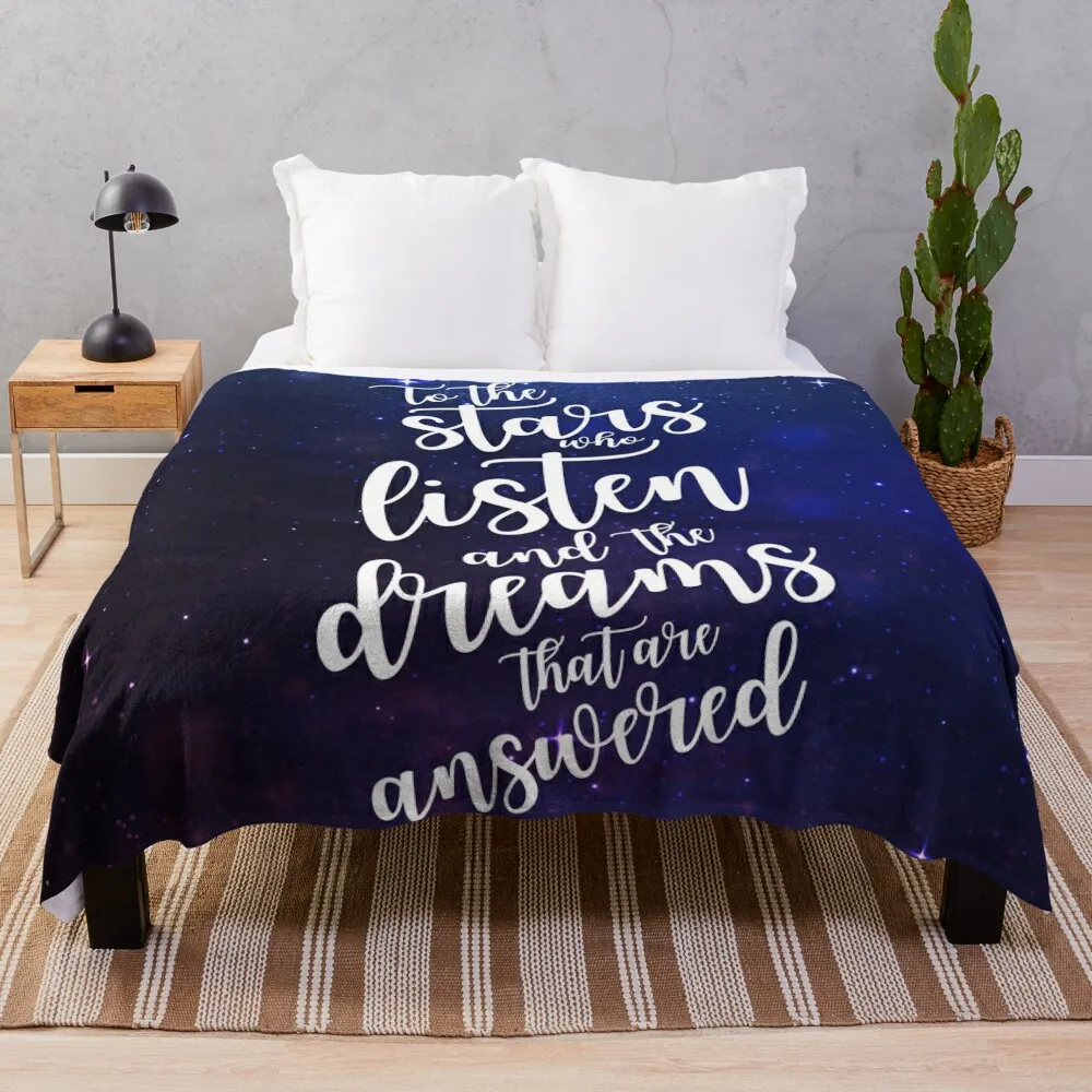 To the stars who listen and the dreams that are answered Throw Blanket cosplay anime Bed Fashionable Blankets
To the stars who listen and the dreams that are answered Throw Blanket cosplay anime Bed Fashionable Blankets