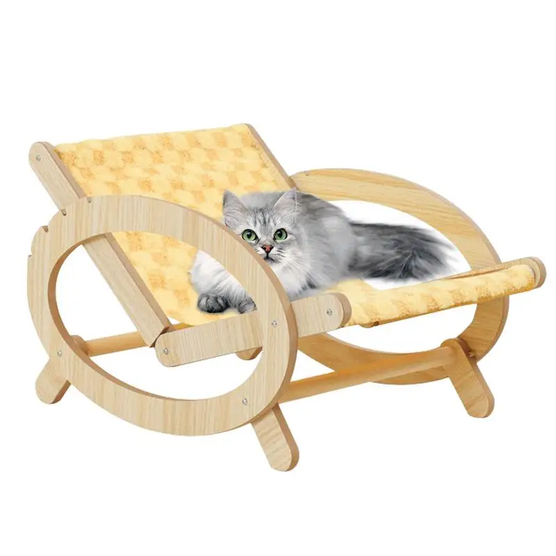 

Chair Cat Hammock Scratch-resistant Raised Cat Napping Bed Hammock Sturdy Cat Sleeping Perch For Cats Puppies Rabbits Small Pets