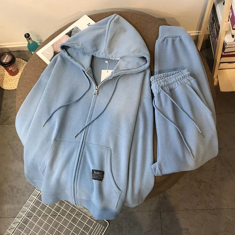Women's Oversize Loose Sports Casual Two-piece Suit Sweatshirts Hoodies Sets Autumn Zip-up Tops Straight Trousers 2-piece Sets
Women's Oversize Loose Sports Casual Two-piece Suit Sweatshirts Hoodies Sets Autumn Zip-up Tops Straight Trousers 2-piece Sets