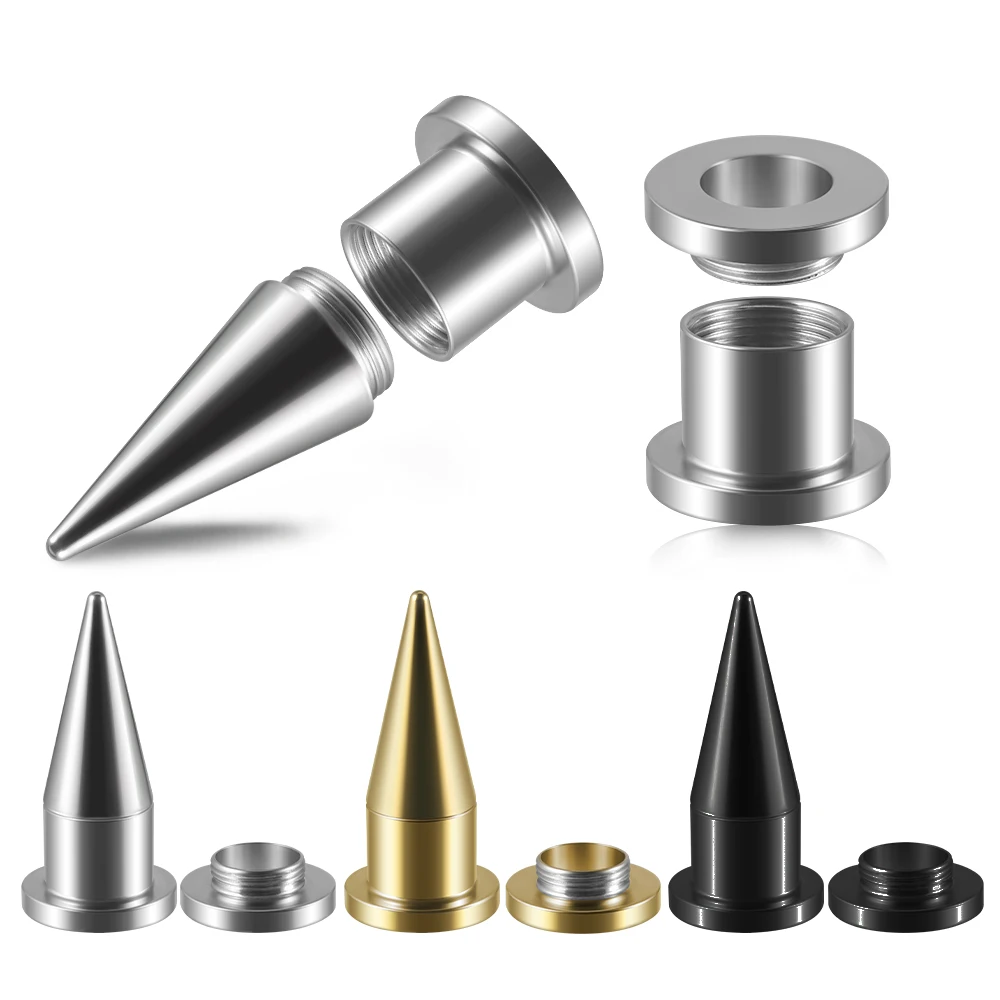9pcs Surgical Steel Unisex 2 In 1 Fit Interchangeable Taper Plug Earlets Body Piercing Ear Expander Screw Back Gauges 2mm-10mm
9pcs Surgical Steel Unisex 2 In 1 Fit Interchangeable Taper Plug Earlets Body Piercing Ear Expander Screw Back Gauges 2mm-10mm