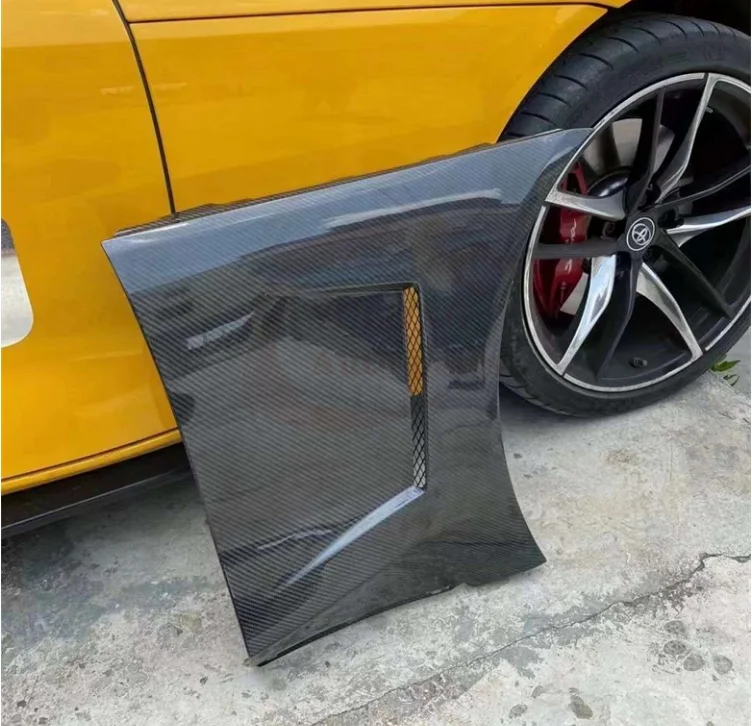 Carbon Fiber Front Bumper Side Fender Panels Vent Air cover For Toyota Supra A90 A91 2019 2020 2021 2022 2023 GT SPORT STYLE 
Carbon Fiber Front Bumper Side Fender Panels Vent Air cover For Toyota Supra A90 A91 2019 2020 2021 2022 2023 GT SPORT STYLE