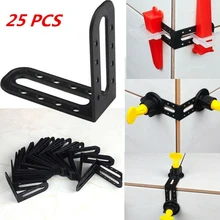 25Pcs Tile Leveling Spacers Cross Angle System Removable Reusable Floor Wall Tiles Lever Laying Locator Clip Construction Tools
25Pcs Tile Leveling Spacers Cross Angle System Removable Reusable Floor Wall Tiles Lever Laying Locator Clip Construction Tools
