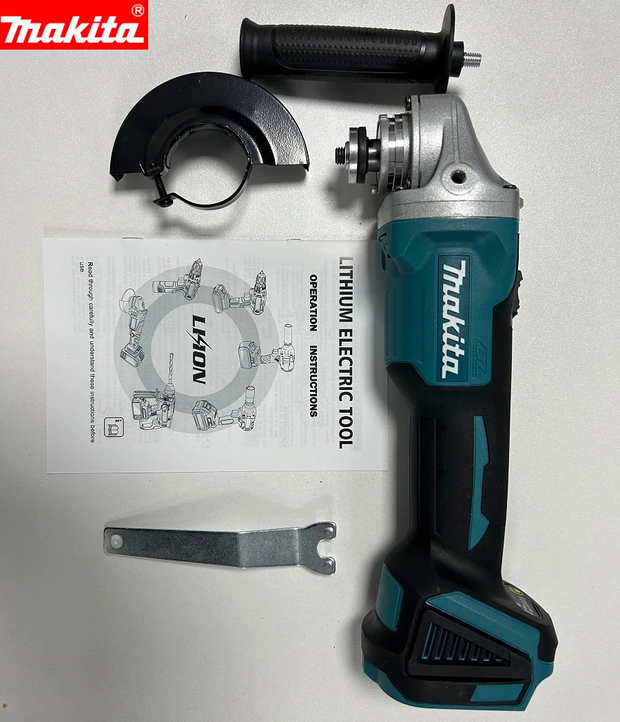 

Makita 18V 100mm Brushless 404 Lithium Ion Cutting Rechargeable Angle Grinder 180°Rotary Polisher Power Tool Cutting Power Tools