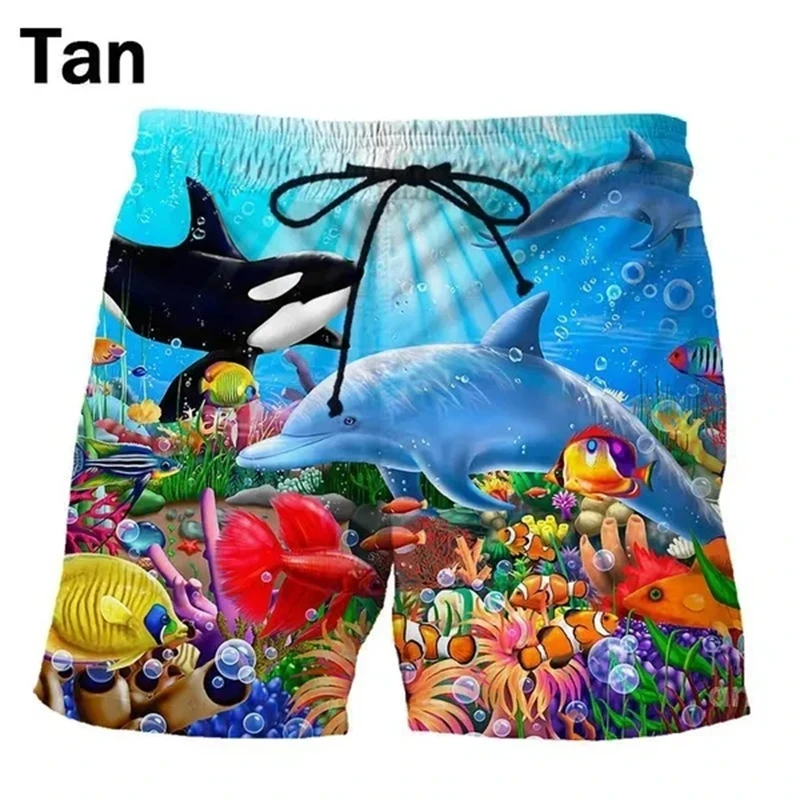 

Dolphin 3D Print Short Pants Men's Street Fashion Hip-hop Funny Beach Shorts Ropa Hombre Mens Swim Trunks Sportswear Ice Shorts