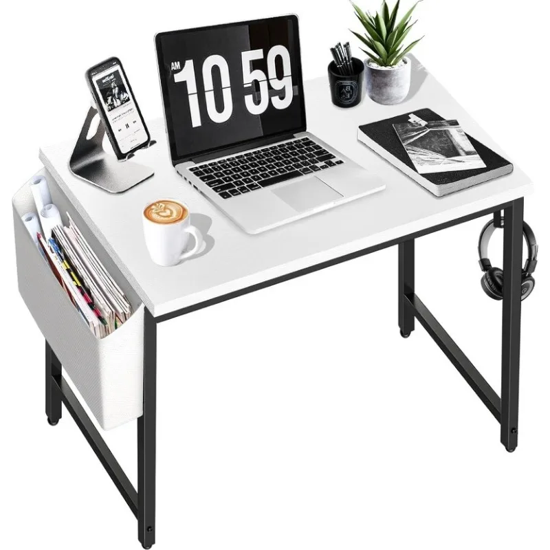 

Маленький компьютерный стол для спальни, современный белый письменный стол для маленьких помещений, для детей, подростков, студентов, учеников, Рабочий стол для компьютера 31 дюйм