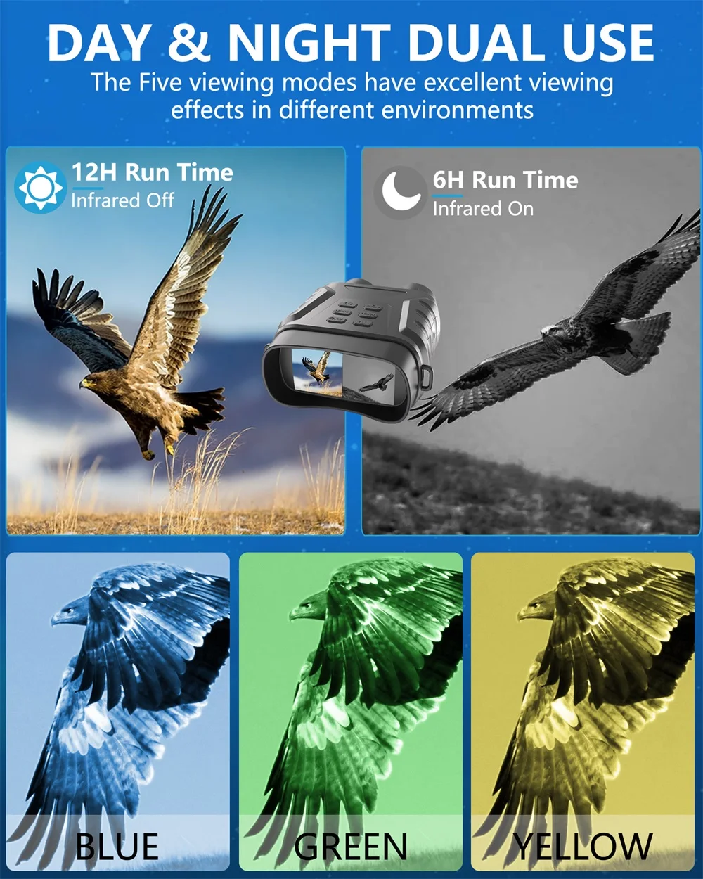 Binocular de visión nocturna infrarroja 4K UHD binoculares digitales profesionales para caza Camping 12 Binocular de visión nocturna infrarroja Binocular de visión nocturna infrarroja 4K UHD binoculares digitales profesionales para caza Camping » Binocular de visión nocturna infrarroja