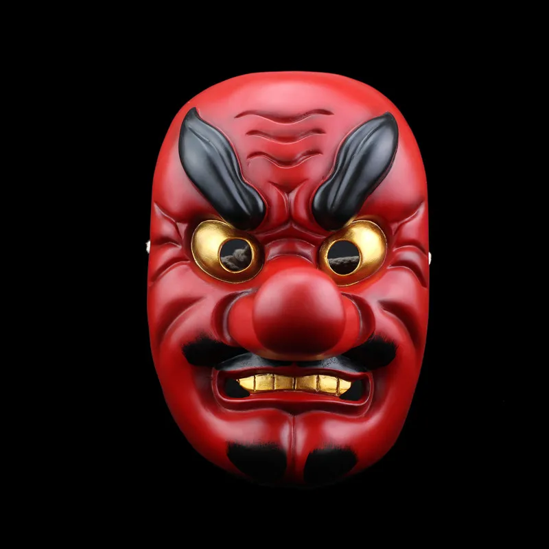 

Movie Theme Resin Noh Buddhism Prajna Mask Japanese Samurai Tengu Mask Halloween Horror Long Nose Drama Devil Ghost Oni Mask