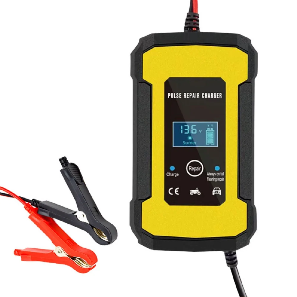 Full Automatic Car Battery Charger 110V to 220V To 12V 6A Intelligent Fast Power Charging Wet Dry Lead Acid Digital LCD Display
Full Automatic Car Battery Charger 110V to 220V To 12V 6A Intelligent Fast Power Charging Wet Dry Lead Acid Digital LCD Display