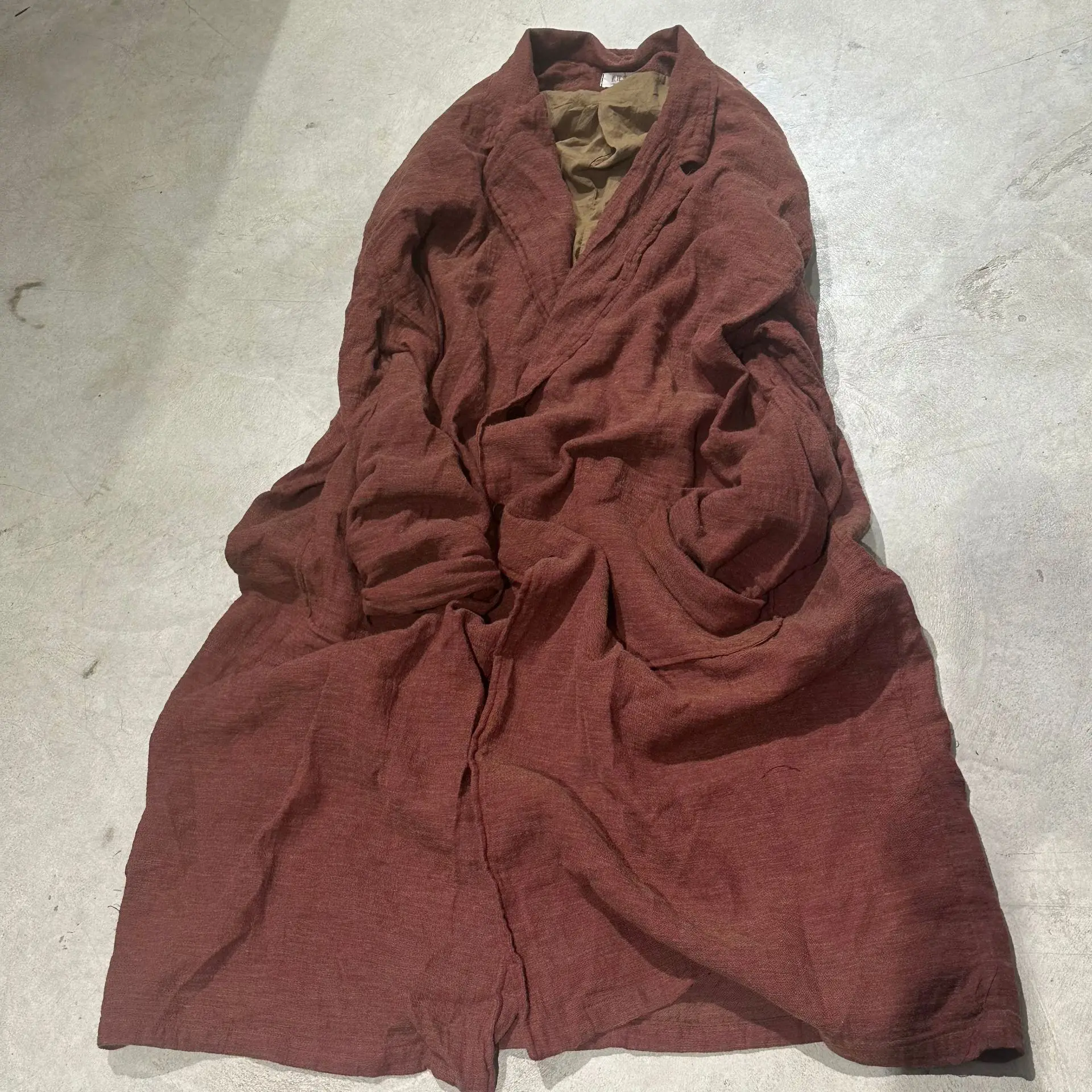 Women Vintage Cotton Linen Trench Turn-down Collar Long Coats Solid Color Loose Original Pockets 2025 New Autumn Spring Trench Women Vintage Cotton Linen Trench Turn-down Collar Long Coats Solid Color Loose Original Pockets 2025 New Autumn Spring Trench