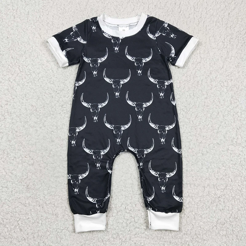 Newborn Short Sleeves Bodysuit Snap Botton Skull Bull Jumpsuit Baby Boy Western Cow Romper Kid Toddler One-piece Summer Coverall
Newborn Short Sleeves Bodysuit Snap Botton Skull Bull Jumpsuit Baby Boy Western Cow Romper Kid Toddler One-piece Summer Coverall