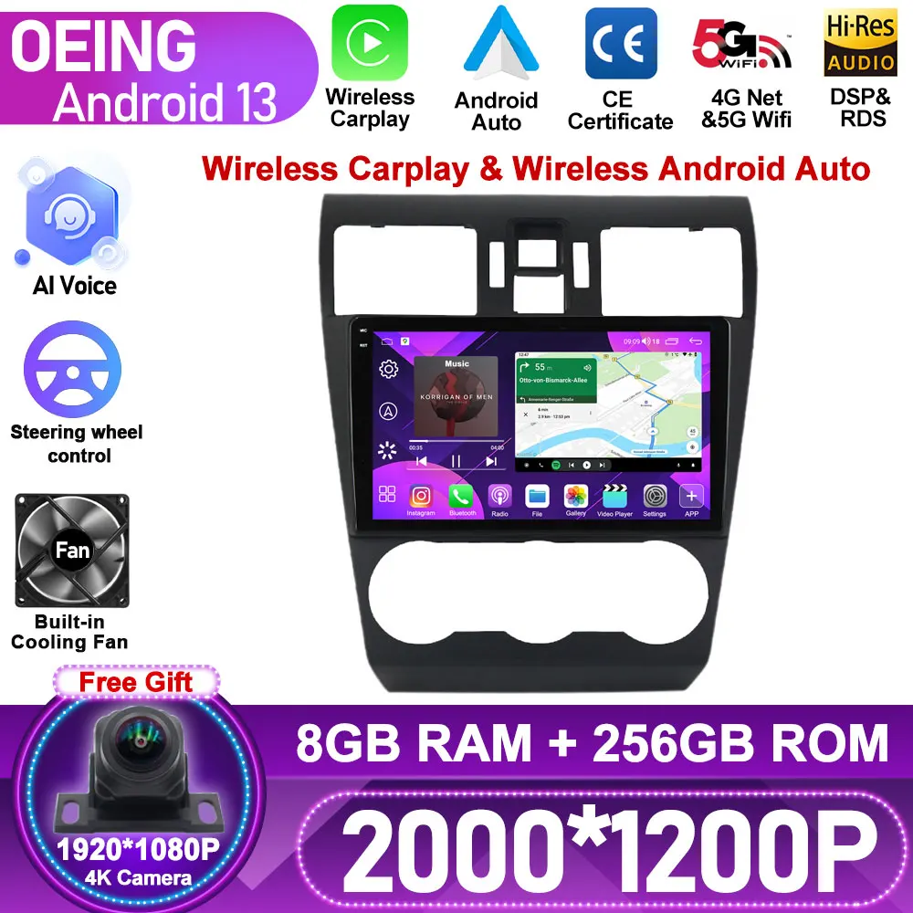 For Subaru Forester 4 SJ 2012 - 2015 Car Radio Multimedia Video Player Navigation GPS Android No 2din 2 din Touchscreen Monitor
For Subaru Forester 4 SJ 2012 - 2015 Car Radio Multimedia Video Player Navigation GPS Android No 2din 2 din Touchscreen Monitor
