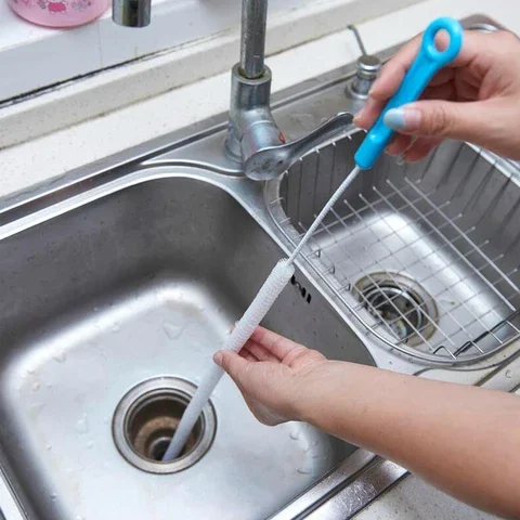 

Creative kitchen tools Kitchen Sewer Cleaning Brush Sink Tub Toilet Dredge Cleaner Pipe Snake cleaning toilet Brush Tool