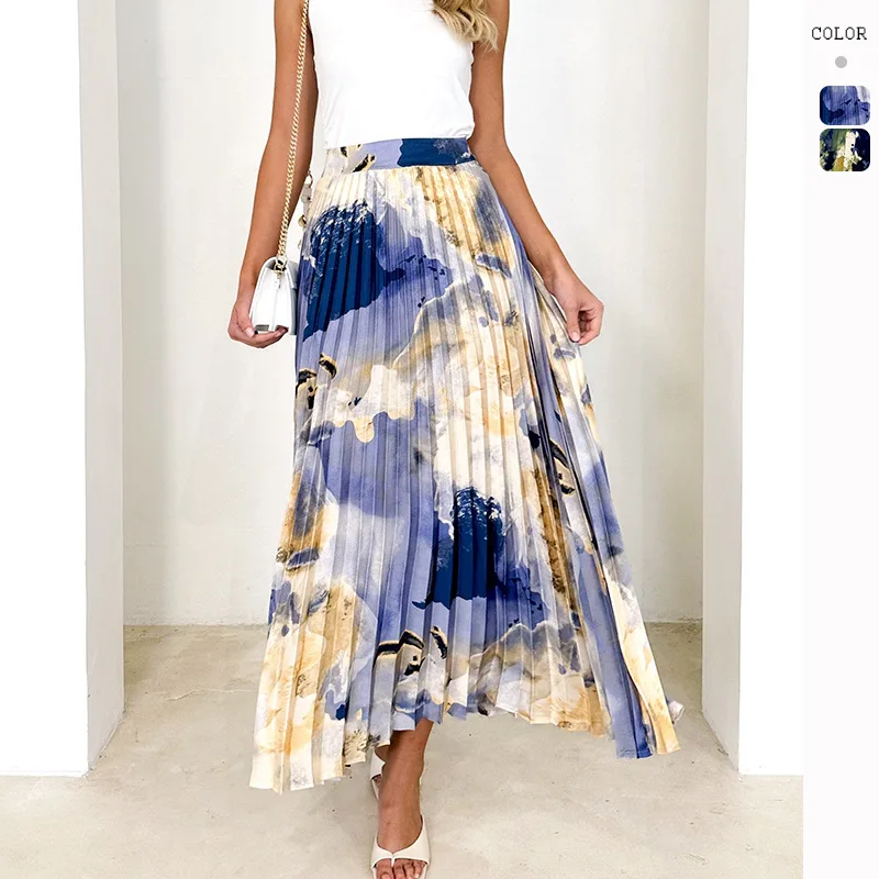 Elegant Women's Printed Pleated Skirt For Spring And Summer Office Lady High-end Oil Painting Printe A-line Skirts S-XL
Elegant Women's Printed Pleated Skirt For Spring And Summer Office Lady High-end Oil Painting Printe A-line Skirts S-XL