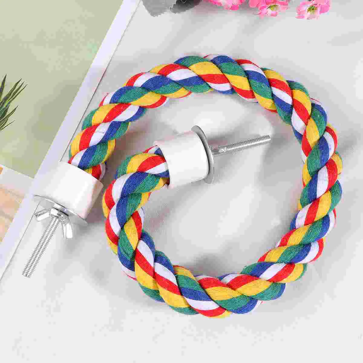 1PC Parrot Cotton Rope Durable Standing Climbing Rope Pet Bird Chewing Toy for Home Shop (40cm)
1PC Parrot Cotton Rope Durable Standing Climbing Rope Pet Bird Chewing Toy for Home Shop (40cm)