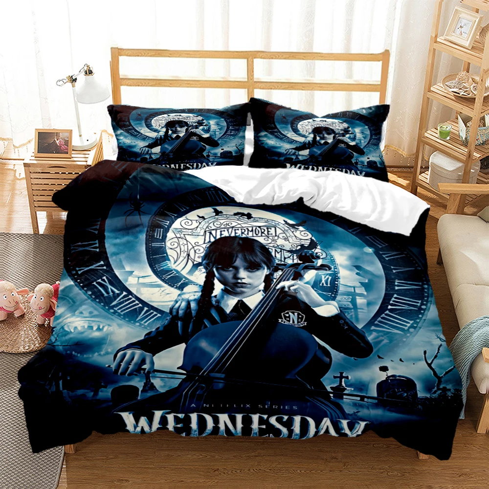 

Wednesday Digital Print Polyester Bedding Sets Child Kids Covers Boys Bed Linen Set For Teens Bedding Set Bed Set