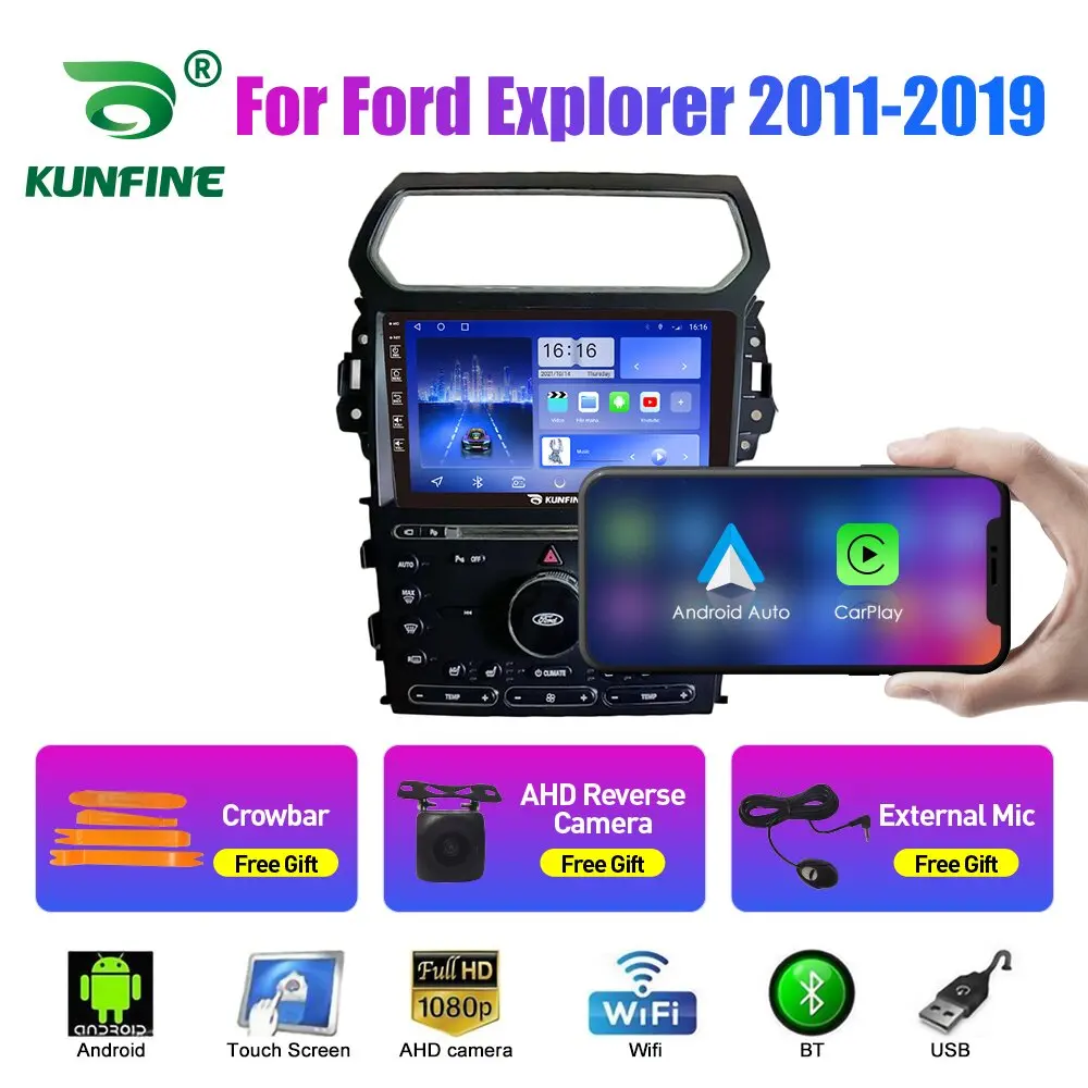 

Автомагнитола для Ford Explorer 2011-19 2Din Android Восьмиядерный автомобильный стерео DVD GPS навигатор плеер Мультимедиа Android Авто Carplay