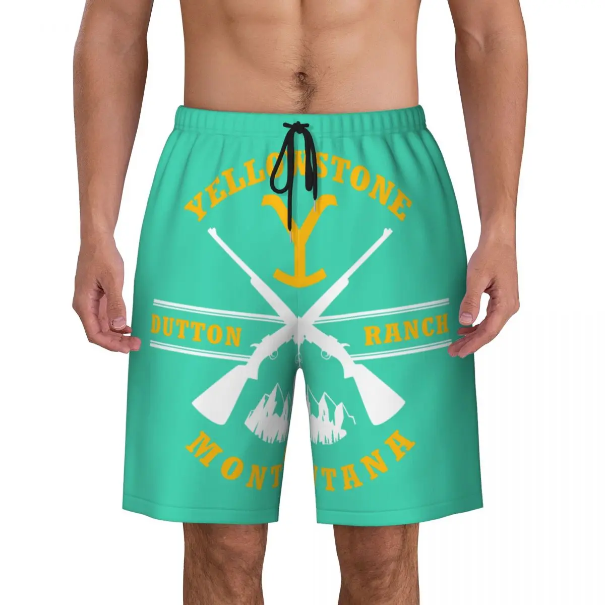 Yellowstone Dutton Ranch Guns Men's Swim Trunks Swimwear Quick Dry Beach Board Shorts Swimming Boardshorts
Yellowstone Dutton Ranch Guns Men's Swim Trunks Swimwear Quick Dry Beach Board Shorts Swimming Boardshorts