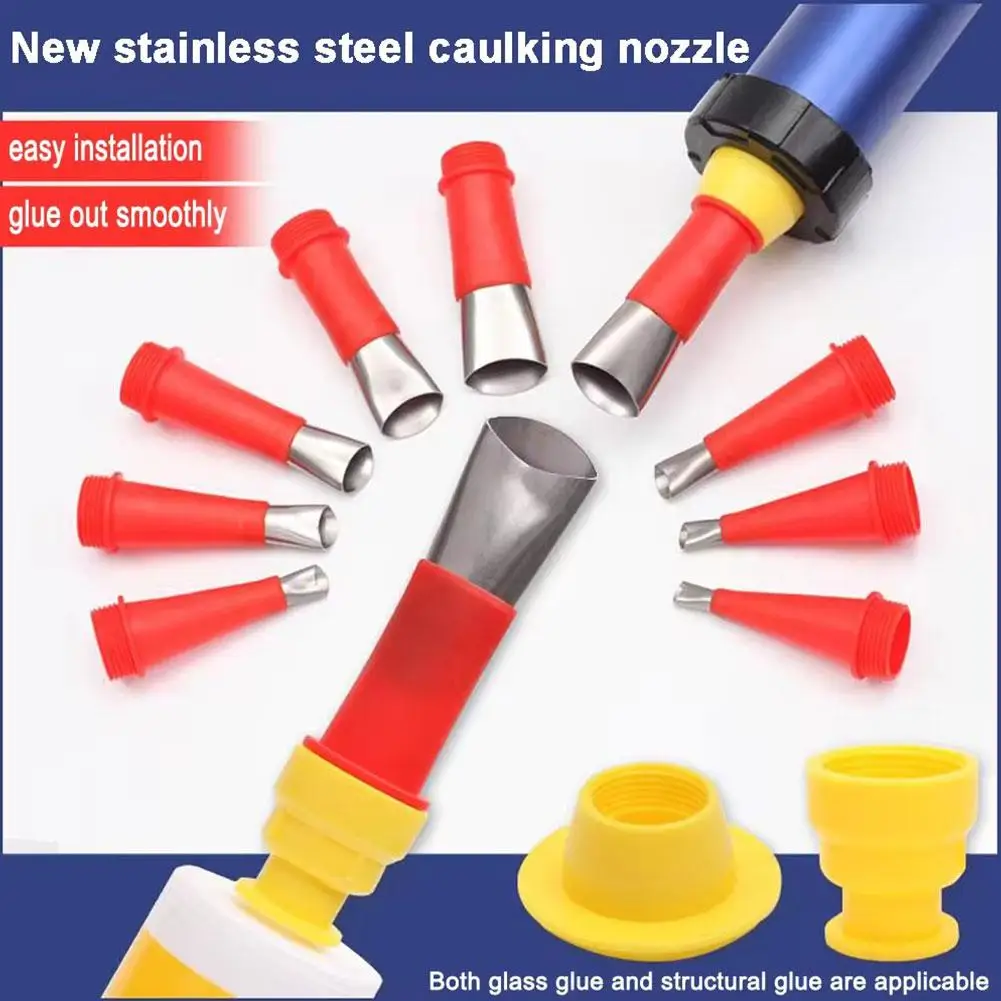 14+6pcs Stainlesssteel Caulk Nozzle Applicator Caulking Sealant Tool Silicone Sink Kitchen Bathroom Finishing Glue Finisher J1k6
14+6pcs Stainlesssteel Caulk Nozzle Applicator Caulking Sealant Tool Silicone Sink Kitchen Bathroom Finishing Glue Finisher J1k6