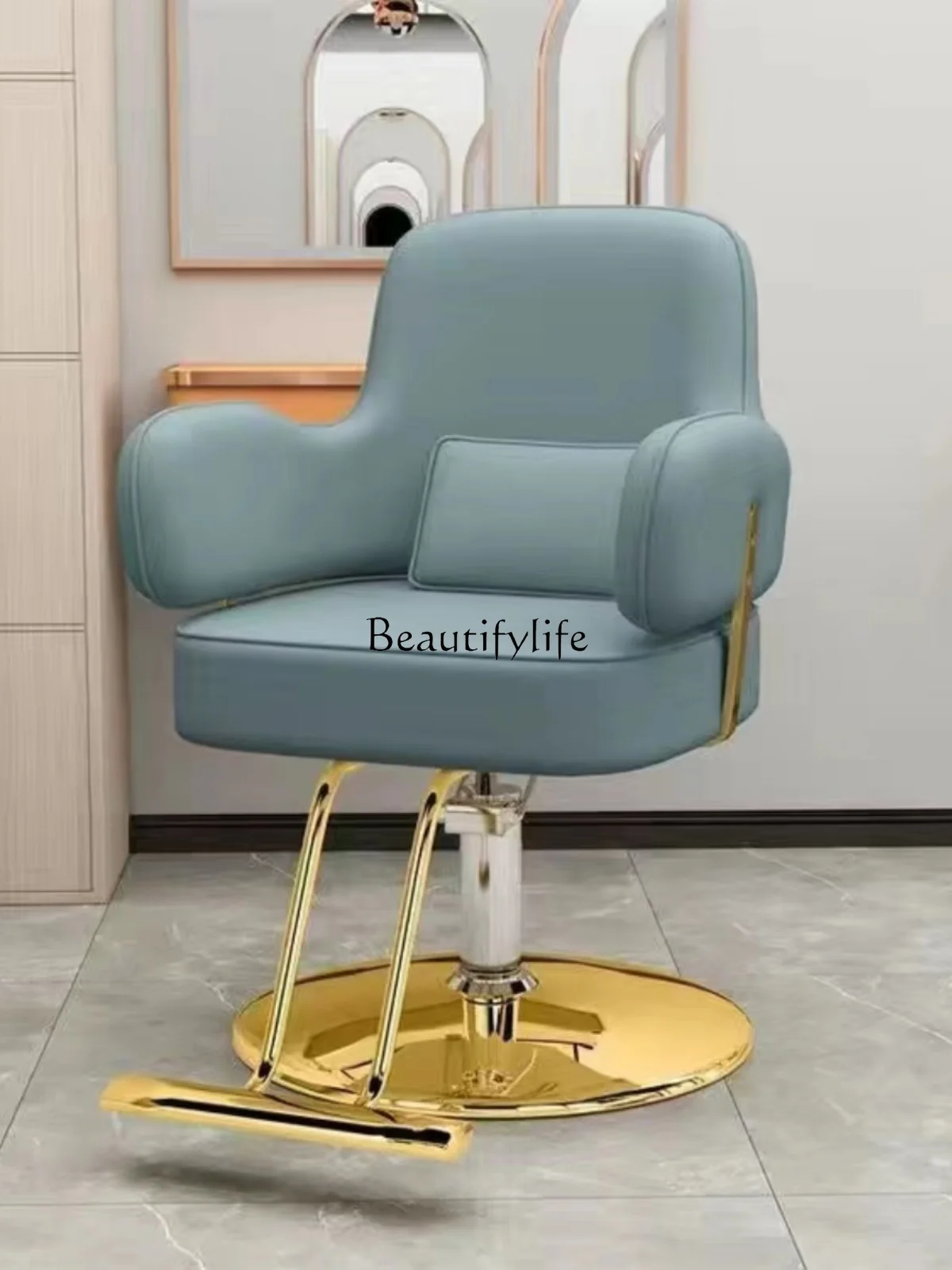 Barber Shop Chair Hairdressing Hair Cutting Chair Lifting Rotatable Reclining Stool High-End
Barber Shop Chair Hairdressing Hair Cutting Chair Lifting Rotatable Reclining Stool High-End