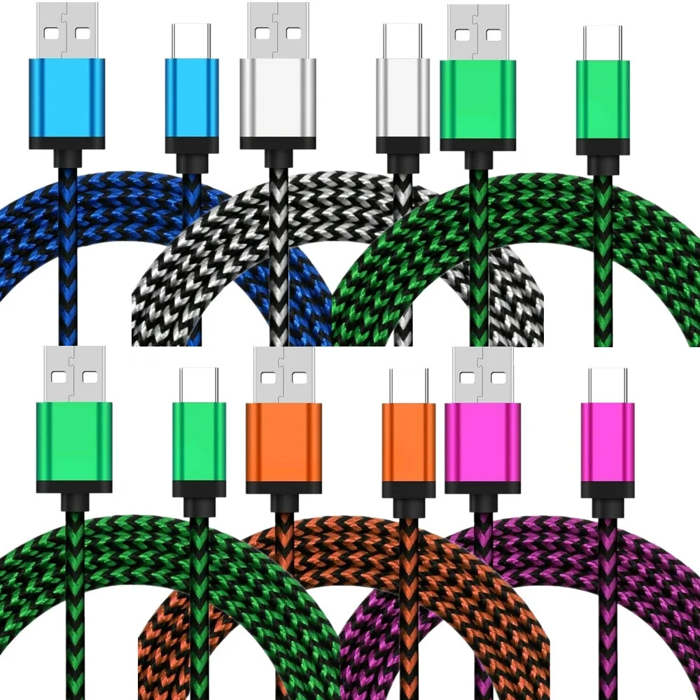 100pcs/Lot 1M 2M 3M Type c USB-C Micro 5pin Braided Nylon USb Cable Fast Charging Cord Line For Samsung S10 S20 Htc lg Xiaomi
100pcs/Lot 1M 2M 3M Type c USB-C Micro 5pin Braided Nylon USb Cable Fast Charging Cord Line For Samsung S10 S20 Htc lg Xiaomi