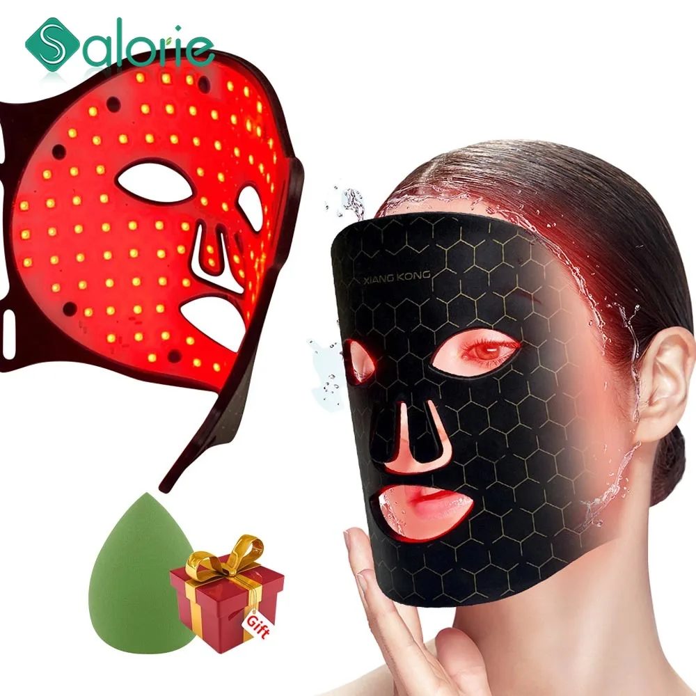 

LED Facial Mask USB Charge 7Colors Photon Therapy Skin Rejuvenation Anti Acne Wrinkle Removal Skin Care Mask Skin Brightening