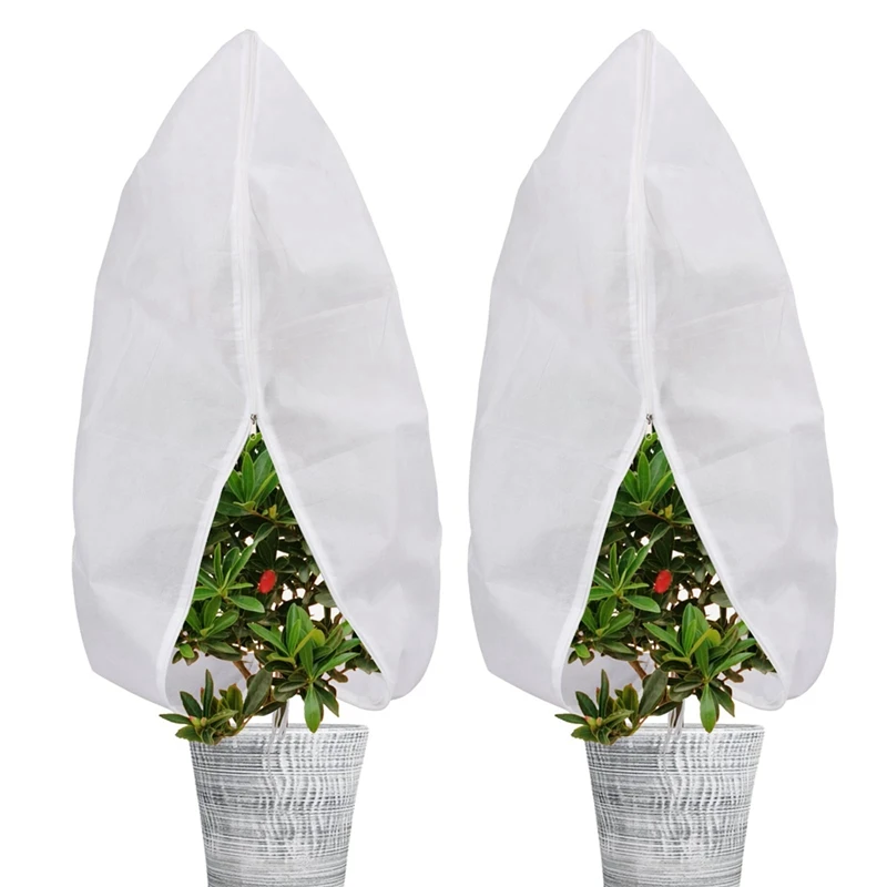 2 Piece Plant Covers Freeze Protection Jacket 2.6Ft X 4Ft White PP Reusable Winter Drawstring Plant Covers With Zipper
2 Piece Plant Covers Freeze Protection Jacket 2.6Ft X 4Ft White PP Reusable Winter Drawstring Plant Covers With Zipper