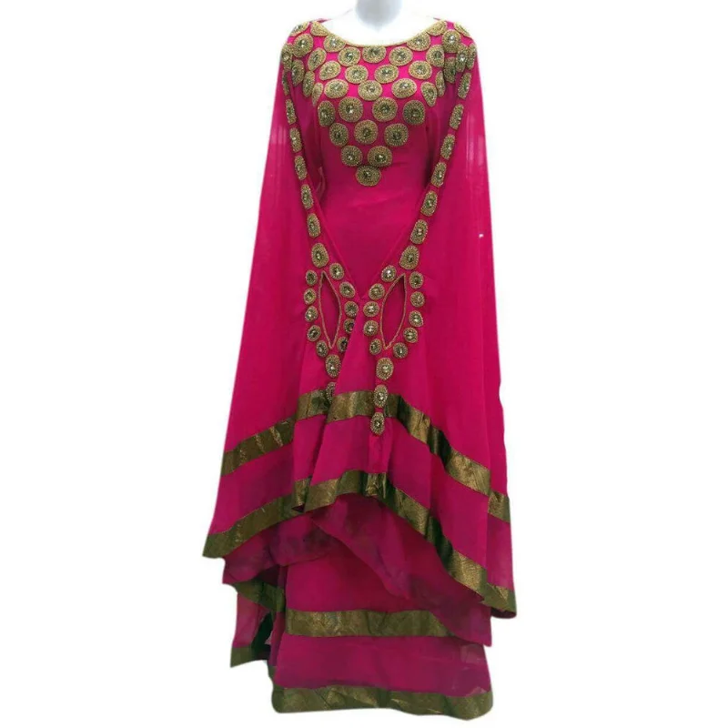 Rose Dubai Morocco Kaftan Georgette Dress Arab Clothing European and American Fashion Trends
Rose Dubai Morocco Kaftan Georgette Dress Arab Clothing European and American Fashion Trends