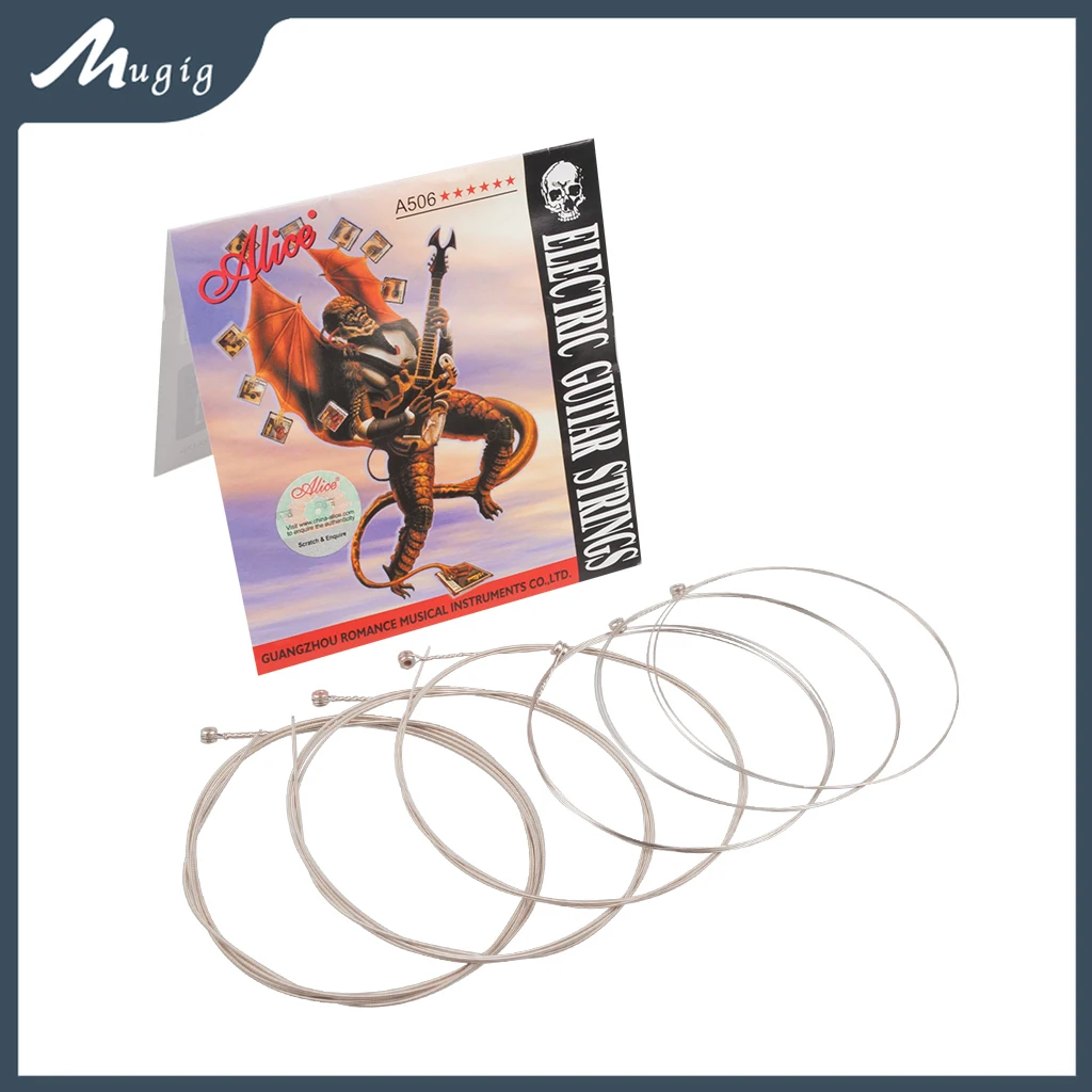 Mugig Alice A506-L Electric Guitar String 008 To 038 inch Plated Steel Coated Nickel Alloy Wound
Mugig Alice A506-L Electric Guitar String 008 To 038 inch Plated Steel Coated Nickel Alloy Wound